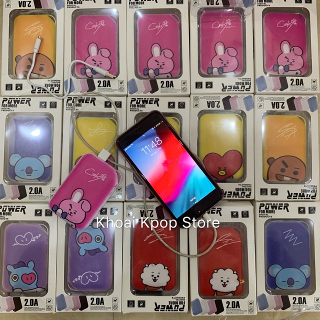 [TẶNG XẠC BT21]  Pin sạc dự phòng BT21