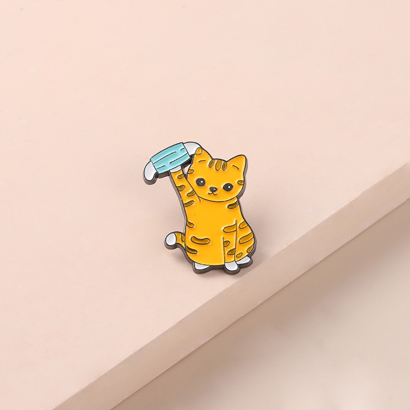 Huy Hiệu Cài Áo Hình Mèo Dễ Thương