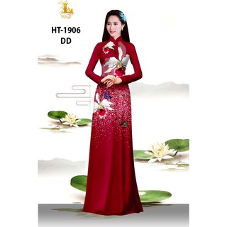 [HOT] Vải áo dài in 3D họa tiết hoa siêu xinh, vải mềm, hình thật