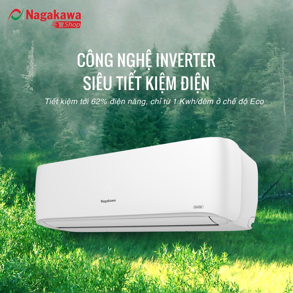 Điều hòa/ Máy lạnh 1 chiều Inverter 9000BTU (1Hp) NIS-C09R2H12 - Bảo hành máy nén 10 năm