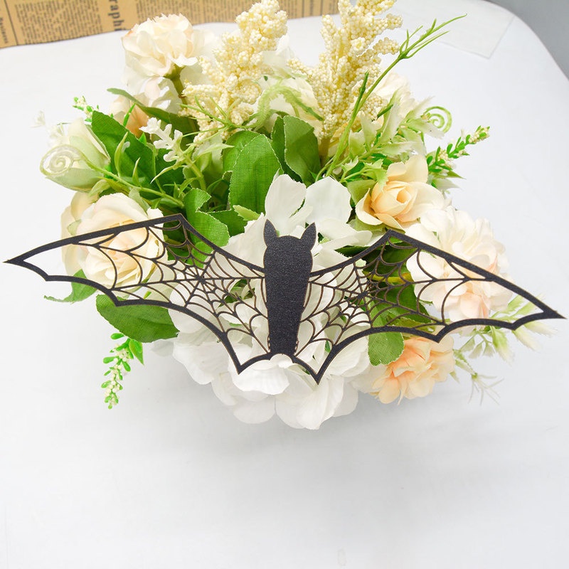 Set 12 Sticker Dán Tường Họa Tiết 3D Hình Con Dơi Đen Trang Trí Halloween Bắt Mắt
