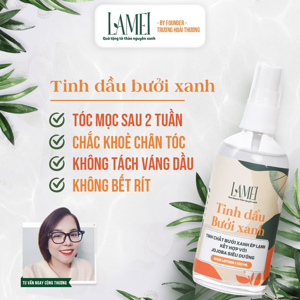 Dưỡng Tóc Tinh Dầu Bưởi Xanh Lamei 100ml | BigBuy360 - bigbuy360.vn