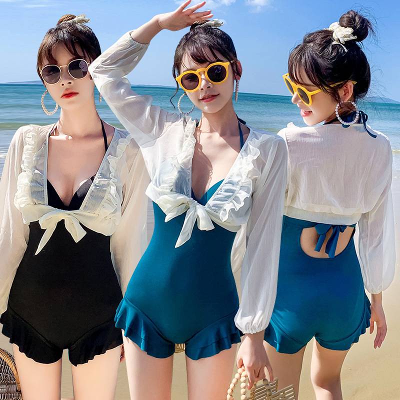 Đồ bơi nữ áo tắm cơ thể mới slime đồ bơi gợi cảm bikini thép để thu thập đồ bơi bãi biển