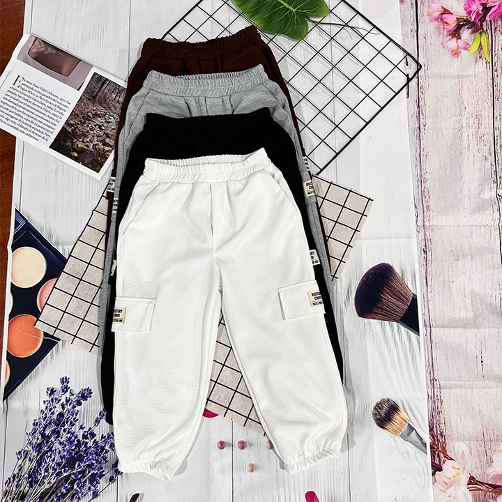 Quần Dài Cho Bé Trai, Bé Gái Từ 18kg - 48kg Chất Liệu Coton Tổ Ong