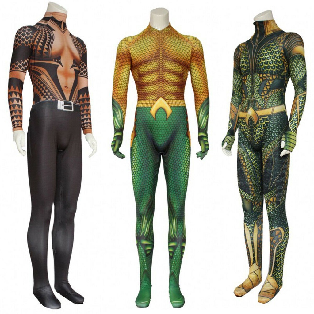 Curry Arthur Aquaman Trang Phục Hóa Trang Body Hoàn Hảo Cho Cosplay Halloween