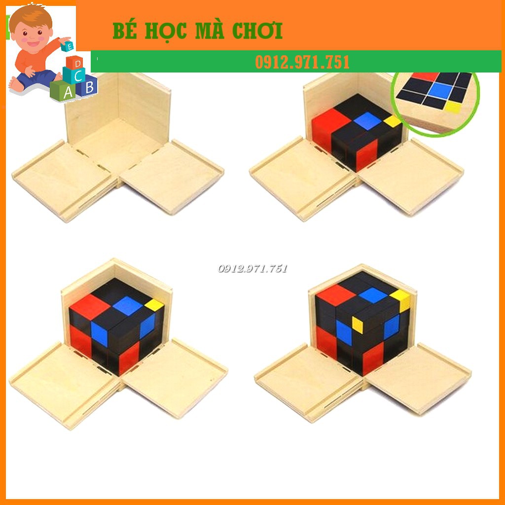 Giáo cụ Montessori - Khối tam thức