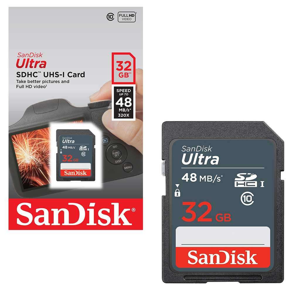 Thẻ nhớ SDHC SanDisk Ultra 32GB (48MB/s) - Hàng chính hãng