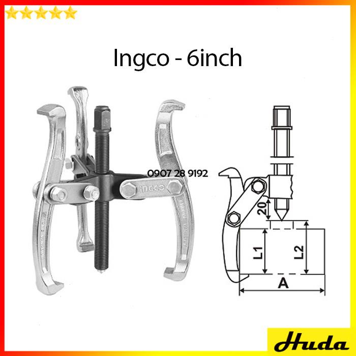 Cảo 3 chấu lực cảo 3000kg - 6000kg tháo lắp vòng bi bạc đạn Total Ingco thép Crv cứng chắc chịu nhiệt 1234