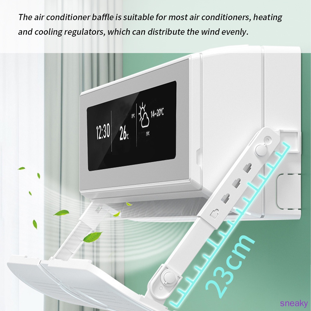 Tấm chắn gió điều chỉnh hướng máy điều hòa bằng nhựa