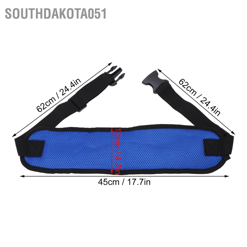 Southdakota051 Dây an toàn cho xe lăn Thoải mái thoáng khí Thiết kế rộng rãi có thể giặt Đai người già