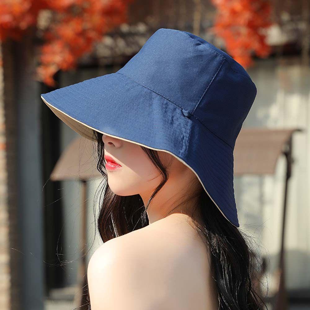 Nón Tai Bèo Vành Rộng Chống Gió Kiểu Hàn Quốc Thời Trang Đi Biển Cho Nữ