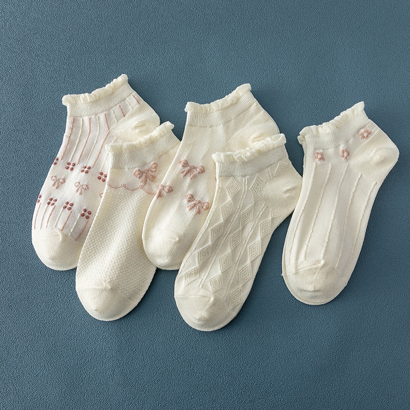 Vớ Cổ Thấp Mỏng Phong Cách Nhật Bản Thời Trang Xuân Hè Cho Nữ