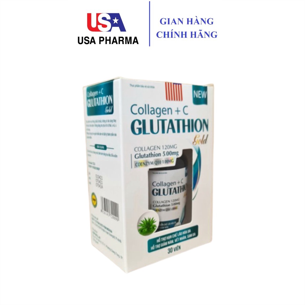 Collagen + C Glutathion Gold cung cấp độ ẩm cho da, làm đẹp da sáng da nám da vàng da chống lão hoá da