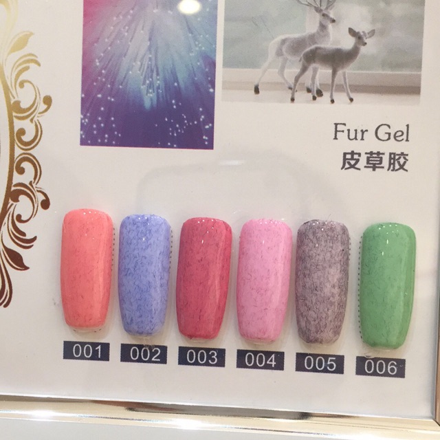Sơn gel Lông (1 set 6 màu)