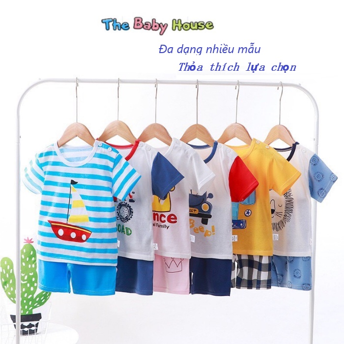 Bộ Quần Áo Cho Bé  𝐅𝐑𝐄𝐄𝐒𝐇𝐈𝐏 Bộ Quần Áo Thun Cotton Thoải Mái Cho Bé