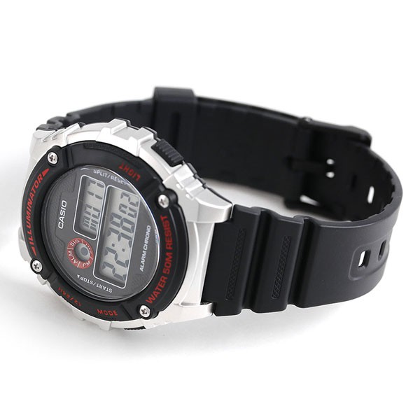 Đồng hồ nam dây nhựa Casio Standard chính hãng Anh Khuê W-216H-1CVDF (43mm)