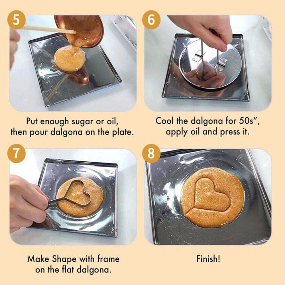 Bộ khuôn đồ chơi làm kẹo đường phong cách Squid Game dùng làm quà tặng