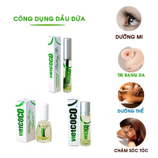 Dầu Dừa Dưỡng Môi 10ml Chai Lăn Bi Cao Cấp