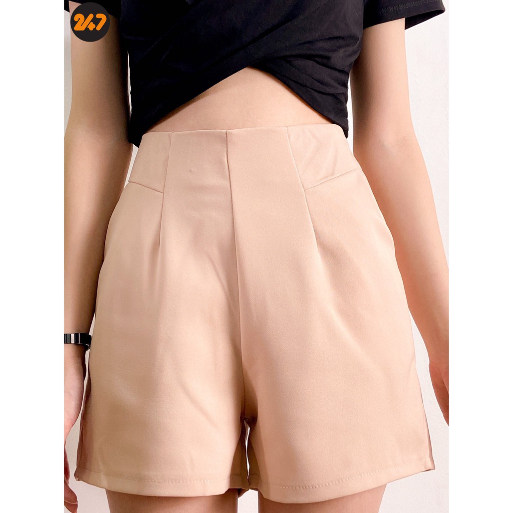 Quần short nữ cạp cao 044 Maia clothes (3 màu) , chất vải tuyết mưa, không nhăn | BigBuy360 - bigbuy360.vn