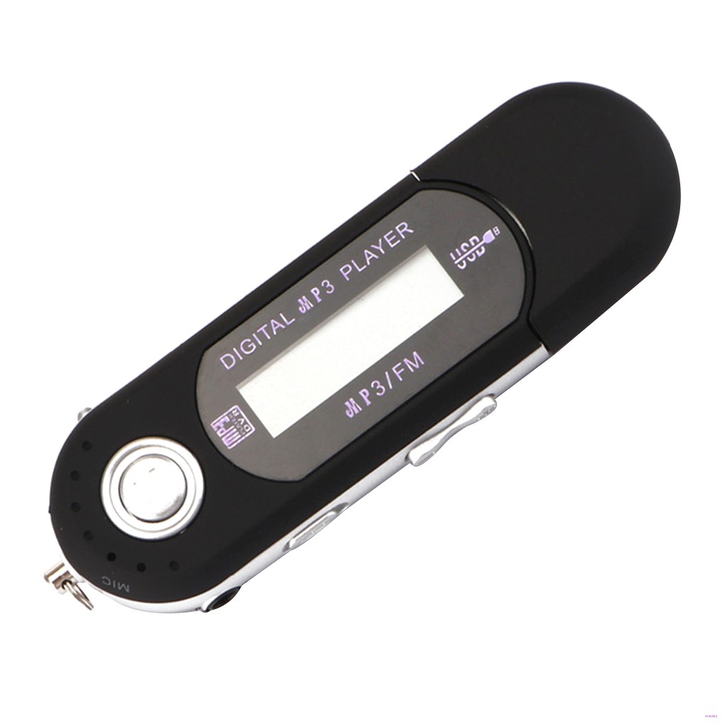 Portable Mini USB Flash LCD Digital MP3 Player Support Flash 32GB TF Card Slot Music Player FM Radio
