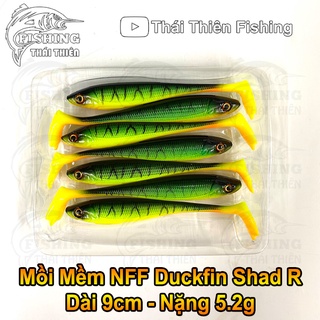 Mồi Mềm NFF Duckfin Shad R Vỉ 7 Con Dài 9cm Nặng 5.2g +-2 Chuyên Lure Lóc Chẽm
