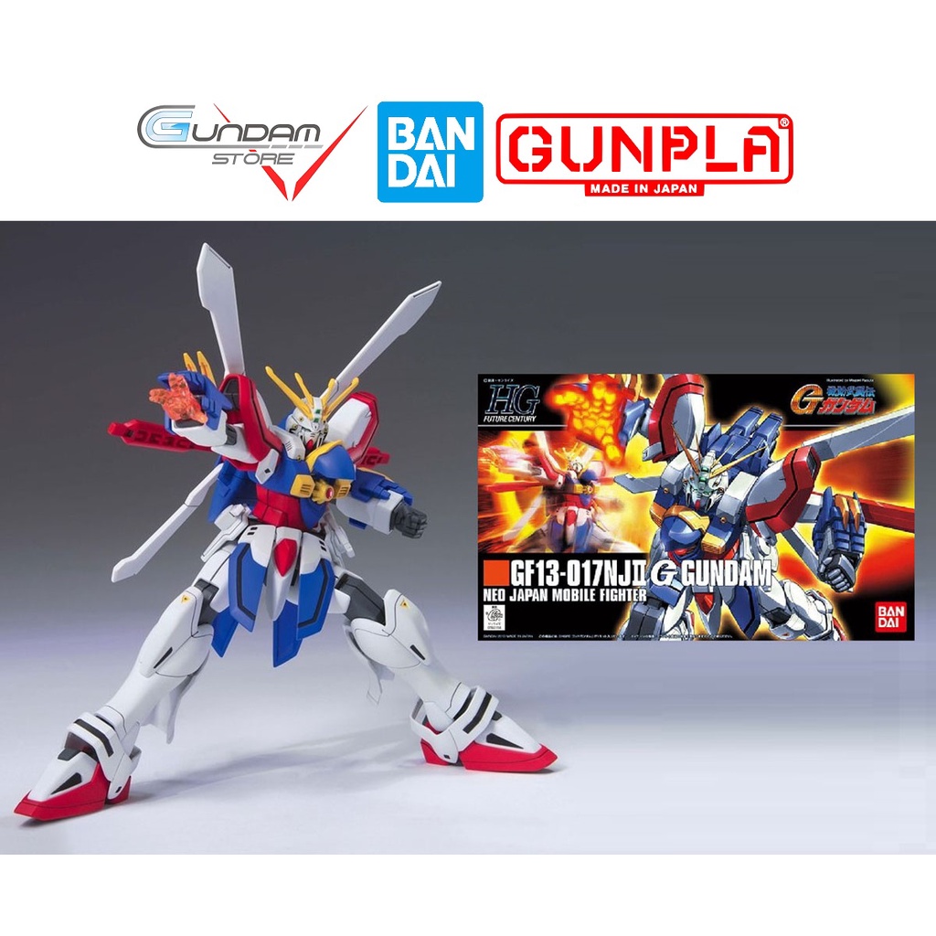 Mô Hình HG God Gundam GF13-017NJII G Bandai 1/144 HGFC Đồ Chơi Lắp Ráp Anime Nhật
