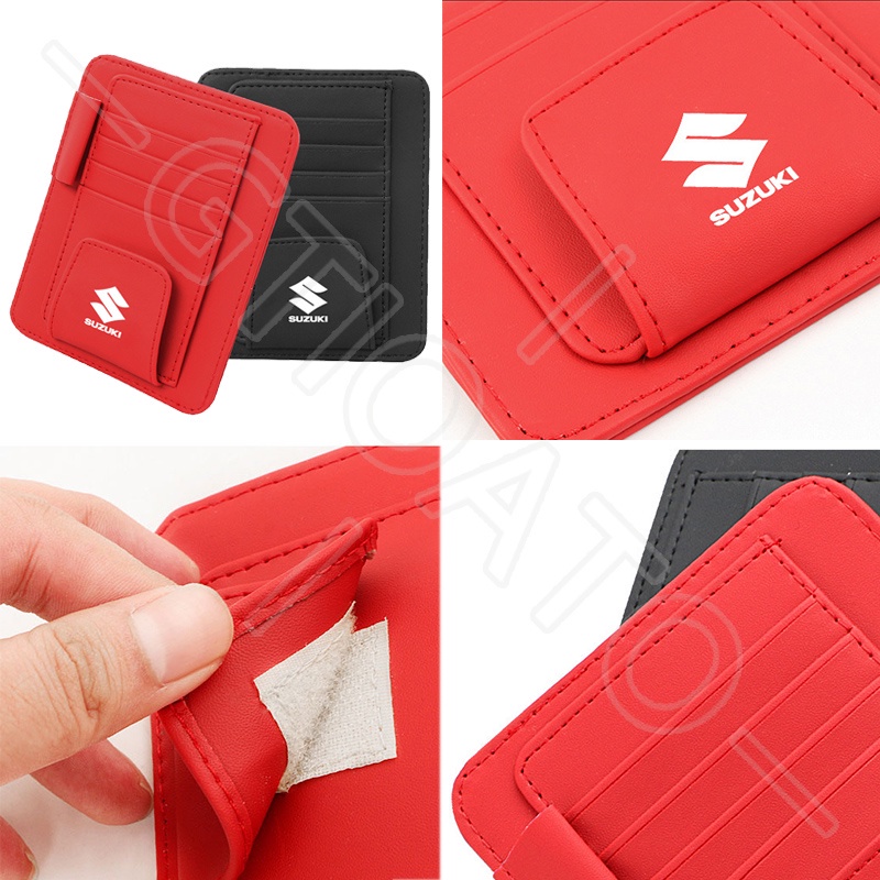 Kẹp Gắn Tấm Che Nắng Xe Hơi Bằng Da Cho Suzuki Swift Jimny Vitara SX4 ERTIGA XL7