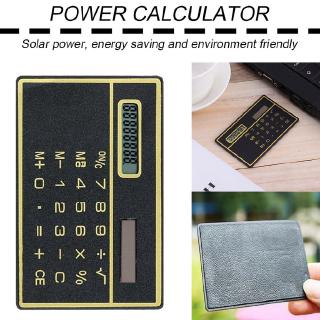 8 Digit Ultra Thin Solar Power Calculator Portable Mini Touch Calculator