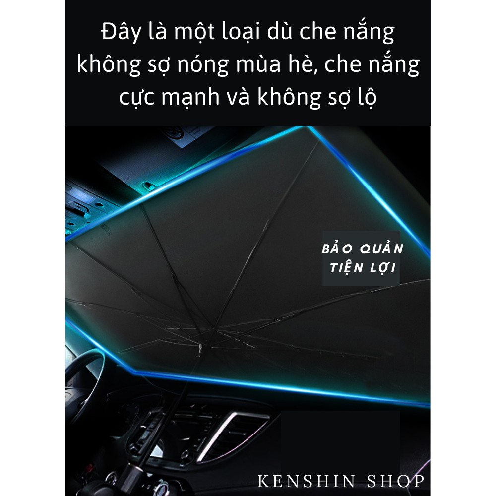 Ô Che Nắng Kính Lái Ô Tô, Dù Che Nắng Ô Tô Tiện Dụng KENSHIN SHOP