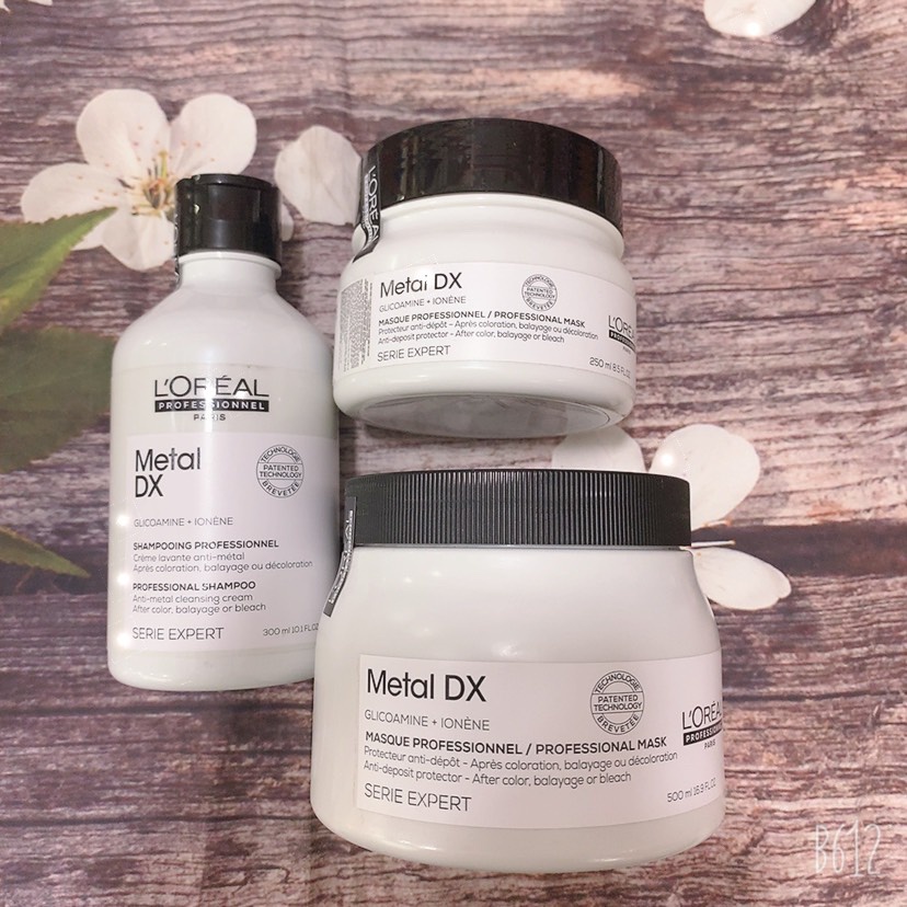 DẦU GỘI + Hấp dầu LOREAL METAL DETOX GIÚP THẢI ĐỘC CHO TÓC, SÁNG BÓNG 300ML/500ML