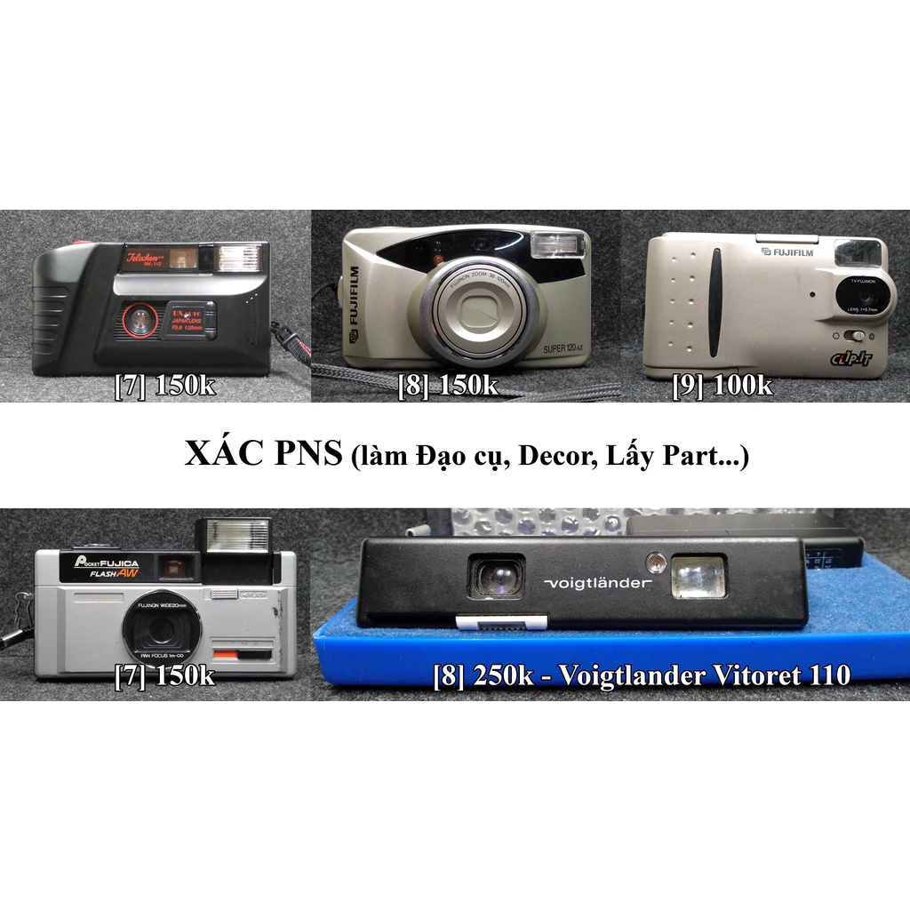 Xác máy ảnh, radio, máy đĩa decor