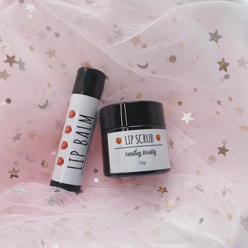 Combo chăm sóc môi Đào handmade