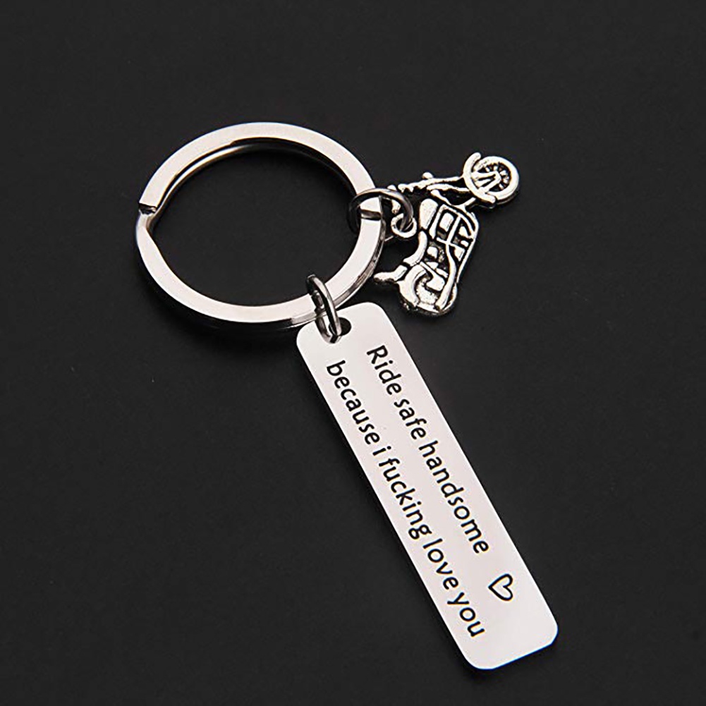 Móc Khóa Hình Xe Mô Tô Bằng Thép Không Gỉ