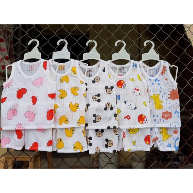 Sét 5bộ cotton giấy cho bé