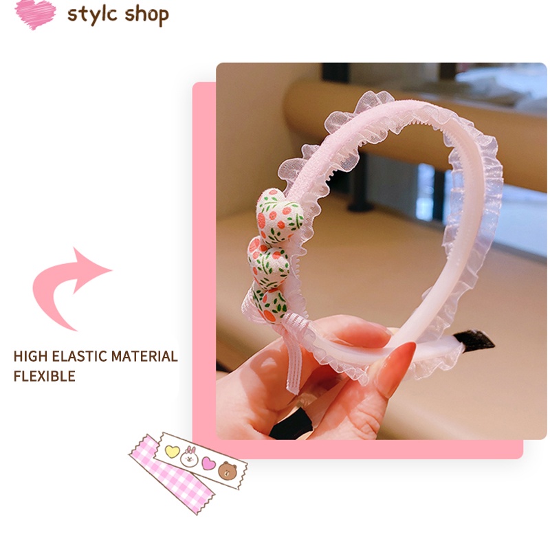 Kẹp Tóc Nơ Lưới Không Đau Chống Trượt Aku