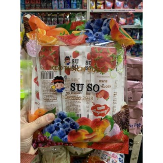 Kẹo thạch SUSO/ SU SO thanh dài 6 vị, gói 800g - 24 thanh