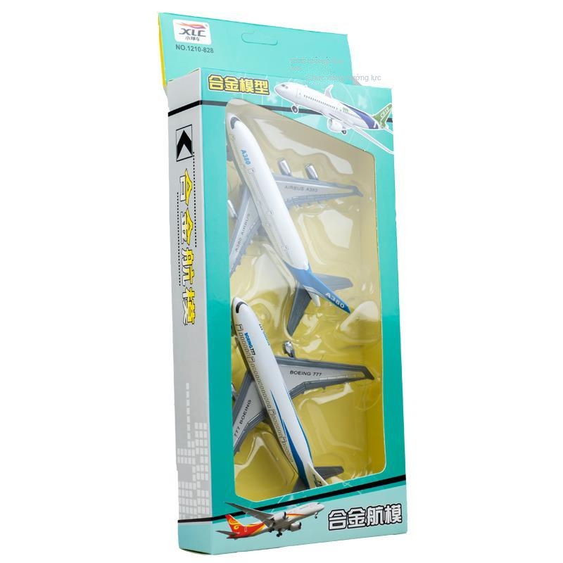 ☋❃♘Airliner A380 máy bay lớn Boeing 777 mô phỏng máy bay hợp kim mô hình hàng không đồ chơi trẻ em kéo lại