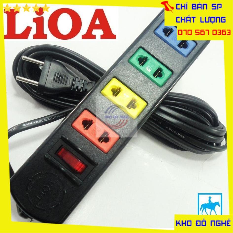 Ổ cắm điện LIOA 4 ổ cắm 1000W 3 mét 4TS3-2 Đsg KDNTP