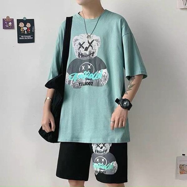 Bộ đồ nam chuẩn COTTON tay lỡ co giãn thoáng mát Unisex Freesize | BigBuy360 - bigbuy360.vn