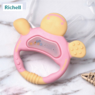 Xúc xắc gặm nướu Richell tròn (hồng)