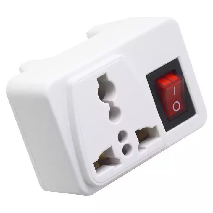 Phích Cắm Có Công Tắc, Chuyển Đổi Từ 3 Chấu Sang 2 Chấu, Ổ Cắm Phù Hợp Với Nhiều Loại Chân Cắm, Tiện Dụng. Kingler 8609