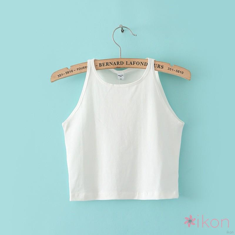 Áo thun sát nách trơn màu thời trang nữ tính