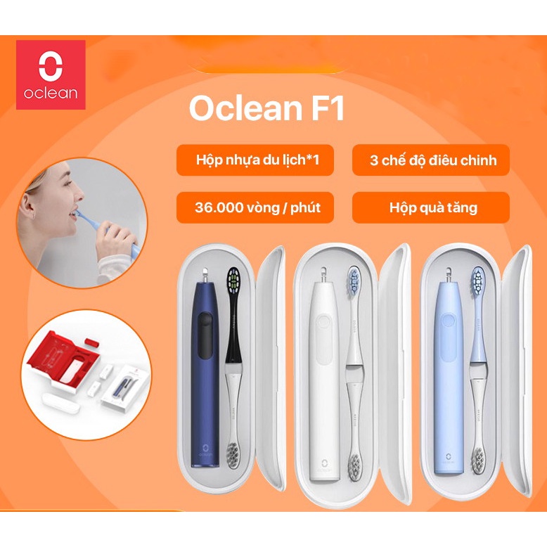 Bàn chải đánh răng điện Xiaomi Oclean F1 Sonic có 3 chế độ | Đầu bàn chải thay thế cho Oclean F1 Sonic  - MIHOANGGIA