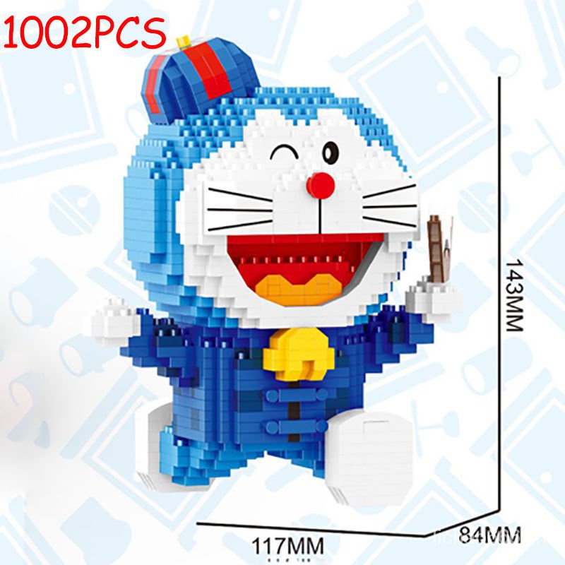 DISNEY Bộ lắp ghép lego nhân vật Doraemon Đồ chơi giáo dục Thành phố Đồ chơi giáo dục Phát triển giáo dục cho nam và nữ Đồ chơi giáo dục