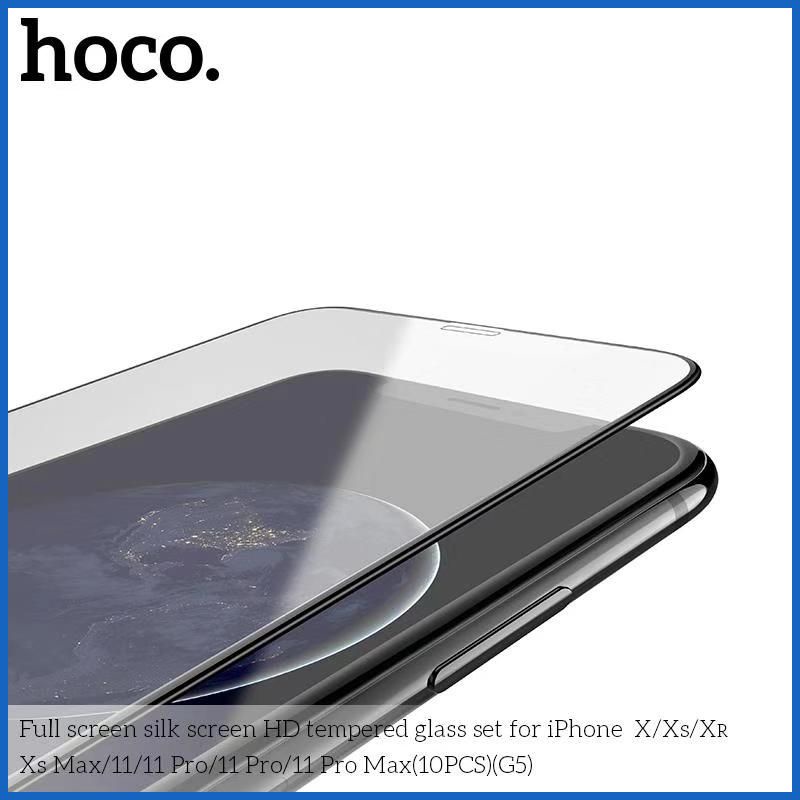 Kính Cường Lực Hoco G5 Full Màn Hạn &amp; Chế Vân Tay Cho Iphone