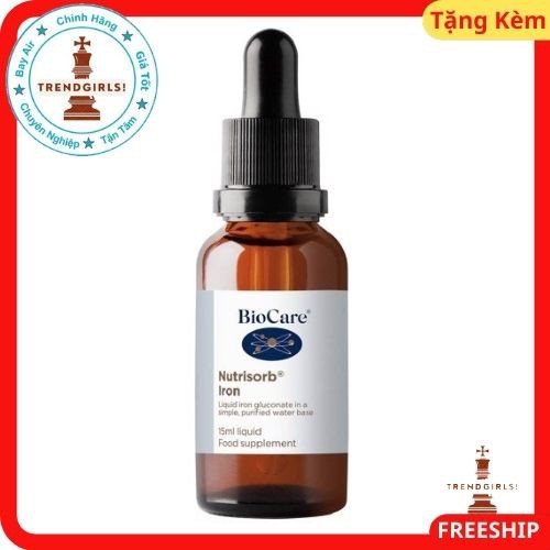 Kẽm nước BioCare Nutrisorb ZinC, Anh (30ml) tăng đề kháng cho trẻ sơ sinh từ 3 tháng cho bé biếng ăn- Trend girls online