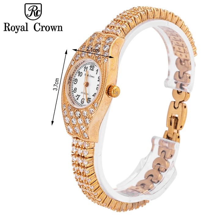 Đồng hồ nữ chính hãng Royal Crown 2502-Jewelry vàng hồng