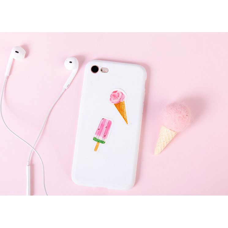 Bộ 45 Sticker Hàn Quốc hình que kem dễ thương dán trang trí E09
