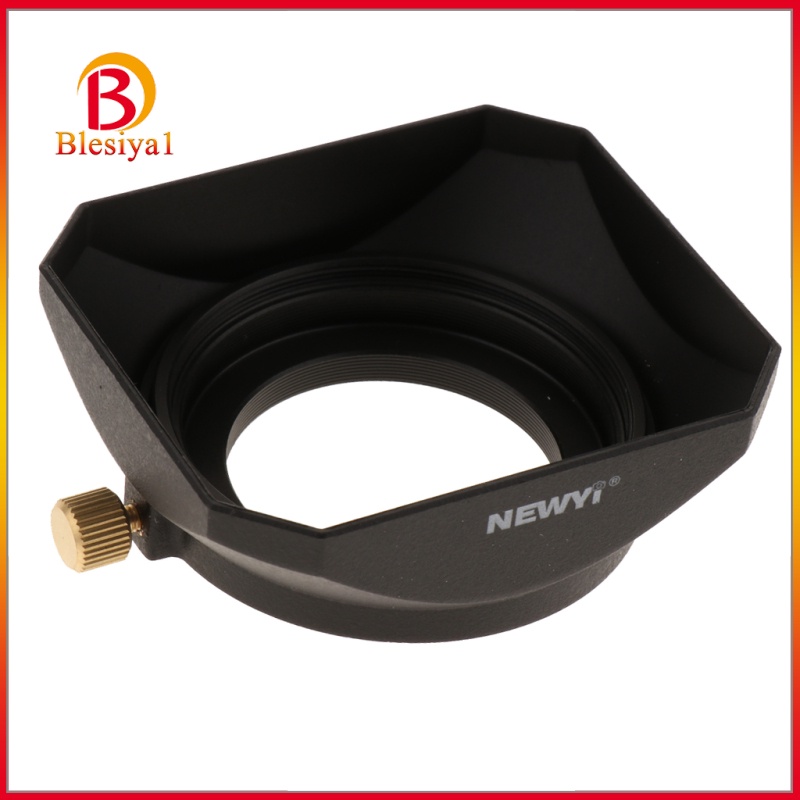 [BLESIYA1]39mm Square Lens Hood with Screw for Canon   Sony Camera Universal