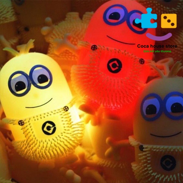 Minion kẻ cắp mặt trăng cao su co dãn siêu dẻo phát sáng, minion slime massa tay cực thích size cực lớn